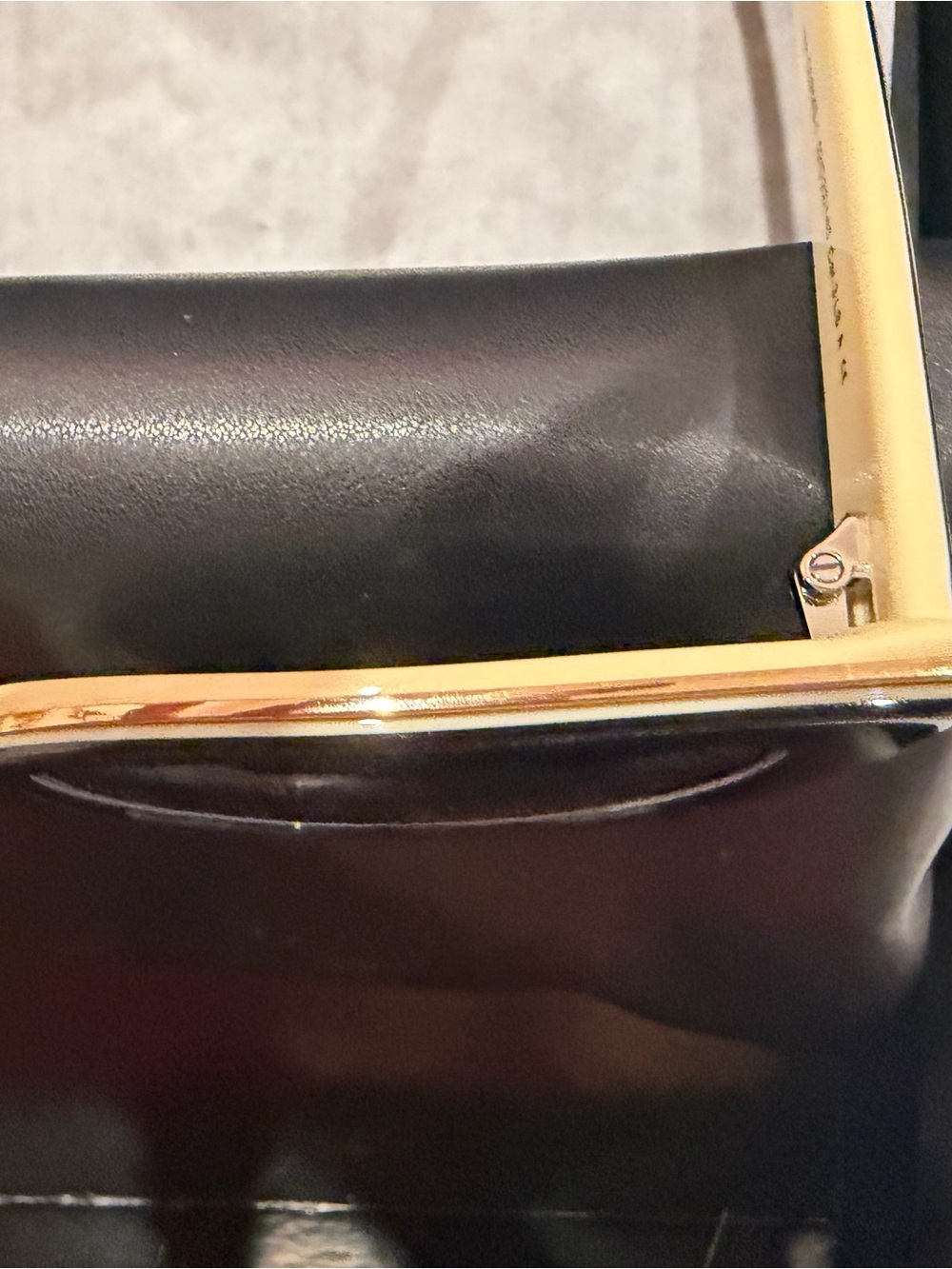 Carolina Lemke Oversized cat eye  Sunglasses - Black & Gold Trim two tone - Picture 8 of 13